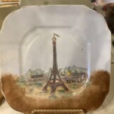 エッフェル塔1889年開設記念飾り皿　商品画像1